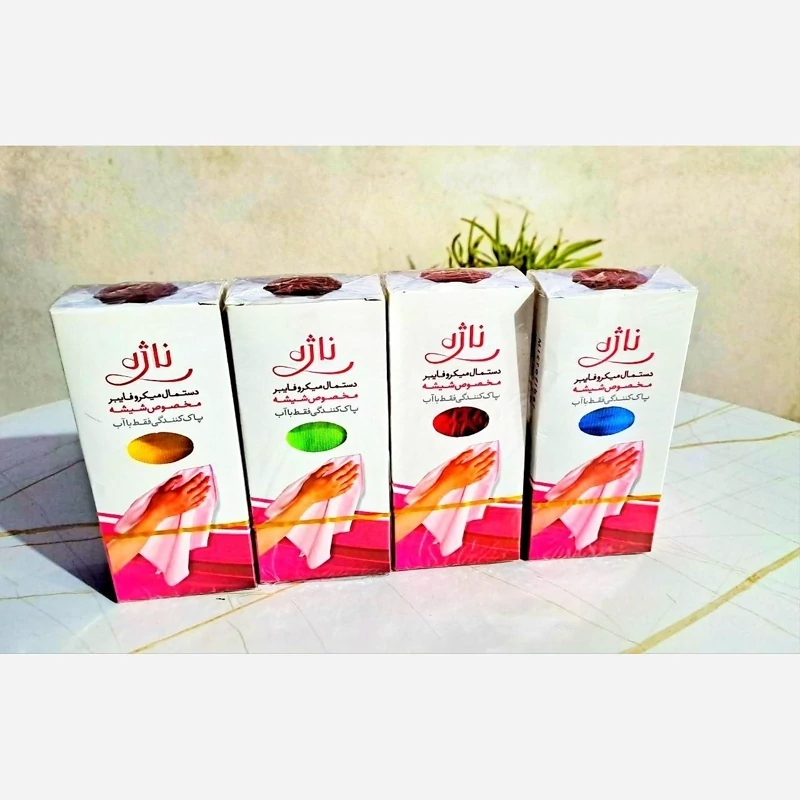 دستمال میکروفایبر ناژه مخصوص شیشه یک عدد