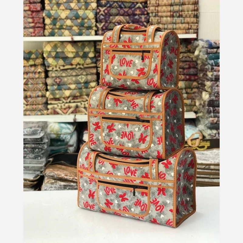 ساک مسافرتی سه عددی طرح دار