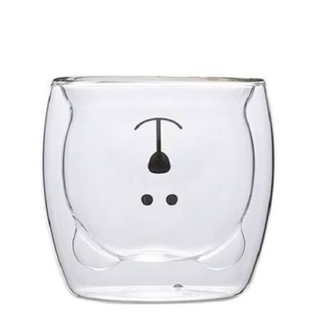 ماگ دوجداره خرسی یک عدد