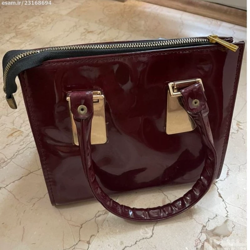 کیف زنانه مجلسی زرشکی