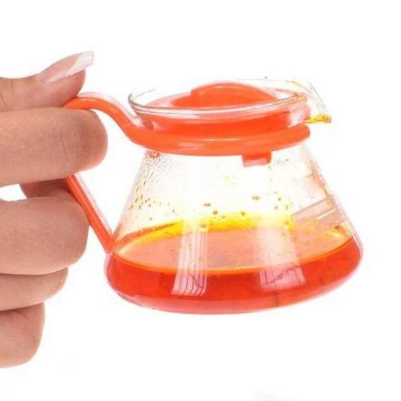 قوری کوچک شیشه ای یک عددی