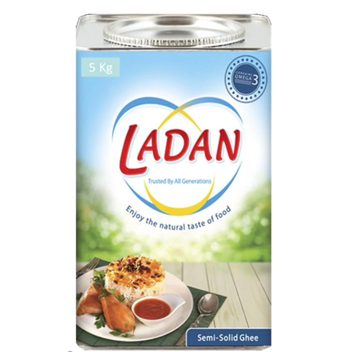 روغن نیمه جامد لادن سرشار از ویتامین وزن 5 کیلوگرم سرخ کردنی و پخت و پز .
