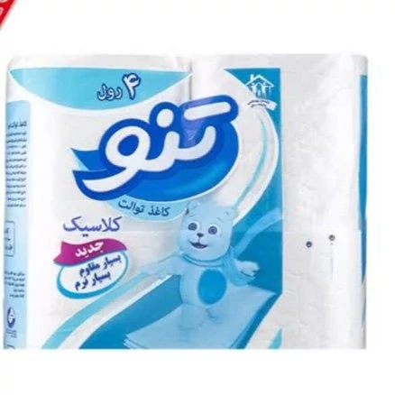 دستمال توالت تنو بسته 4 رول سه لایه کیفیت