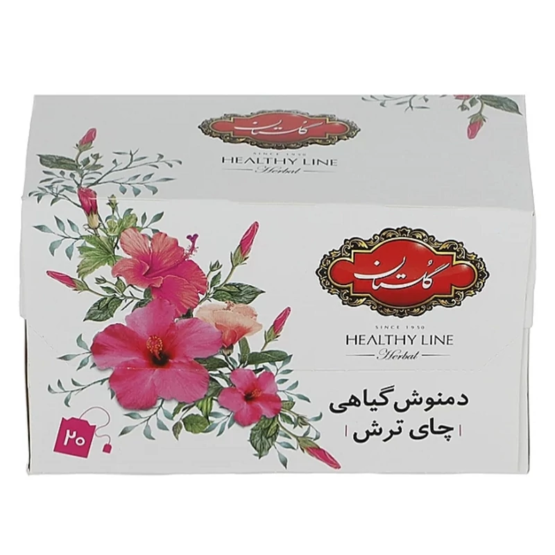 دمنوش کیسه ای چای ترش گلستان بسته 20 عددی