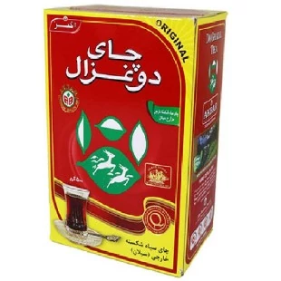 چای دو غزال ساده اصلی بسته 500 گرم