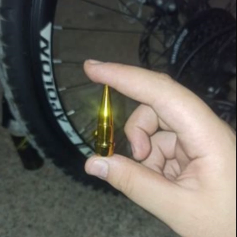 سر والف لاستیک دوچرخه مجموعه 2عددی طلایی شیک وزیبا