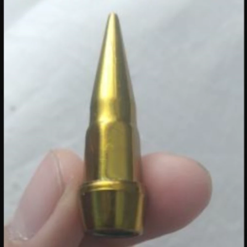 سر والف لاستیک خودرو نیزه ای طلایی مجموعه 2عددی شیک وزیبا