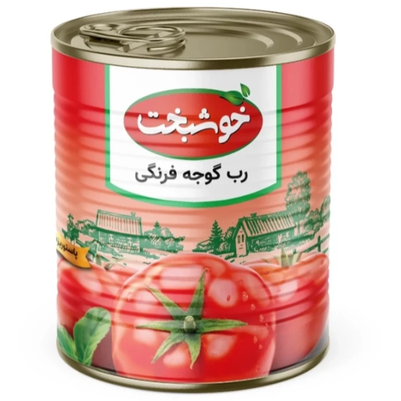 رب گوجه فرنگی خوشبخت مقدار 800 گرم تاریخ جدید