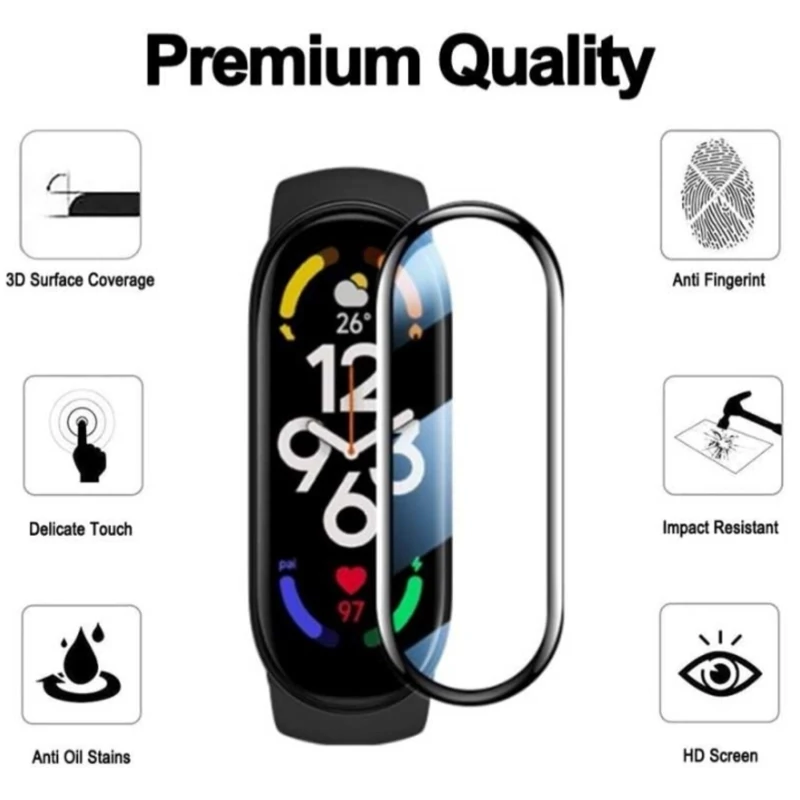 محافظ صفحه نمایش وپدالکلی مچ بند هوشمند شیائومی Mi Band 7