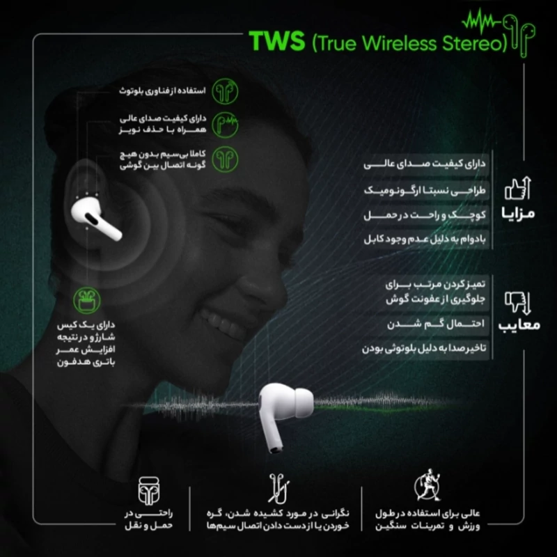 هدست بی سیم فوق العاده اورجینال سامسونگ مخصوص افراد خاص