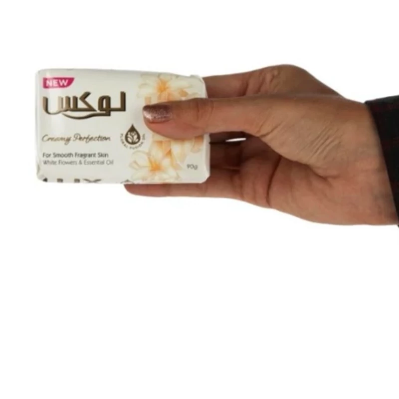 صابون لوکس سفید اصلی وزن 90 گرم 1عدد موجوده