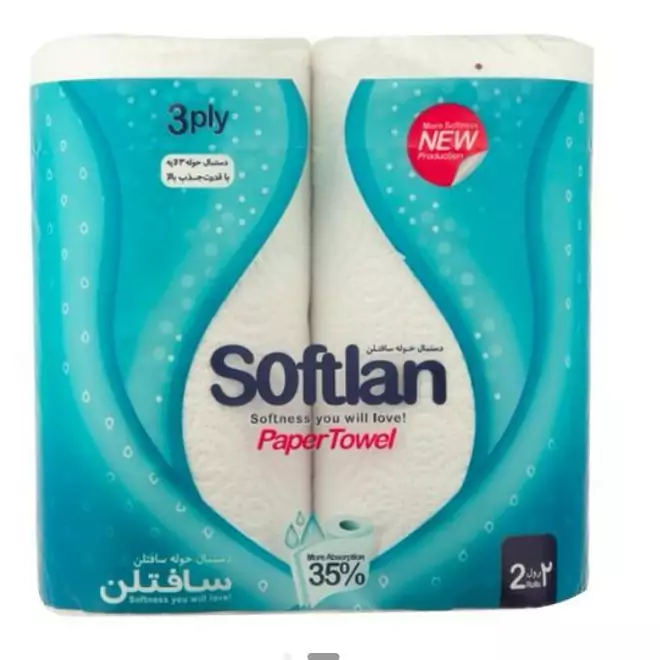 دستمال حوله سافتلن 4رول نرم ومقاوم