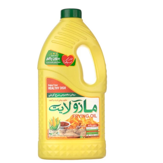 روغن سرخ کردنی ذرت بدون پالم مازولایت وزن 1350 لیتر