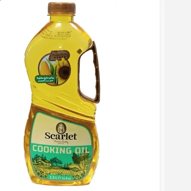 روغن پخت و پز مخلوط ذرت و آفتابگردان اسکارلت وزن(1.5 لیتری) کیفیت عالی