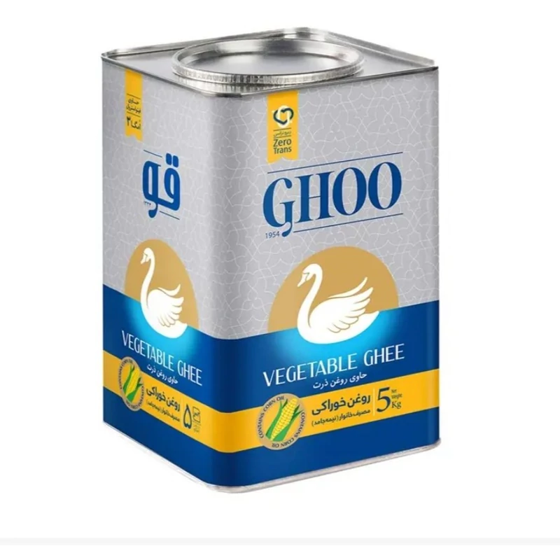 روغن نیمه جامد قو ذرت وزن 5 کیلوگرم سرخ کردنی و پخت و پز