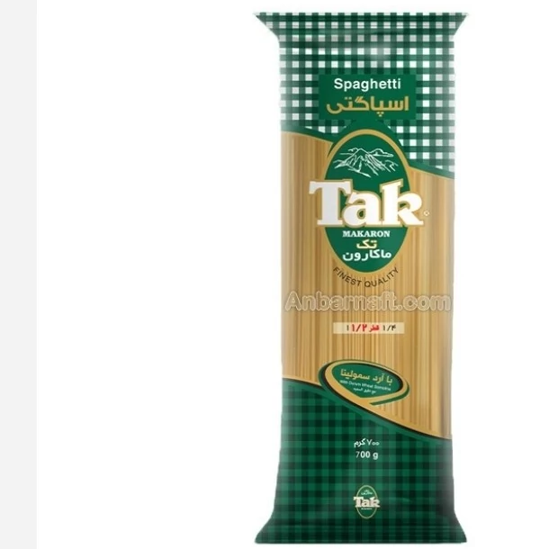 ماکارونی حاوی ویتامین تک قطر 1/2 ماکارون مقدار 700 گرم