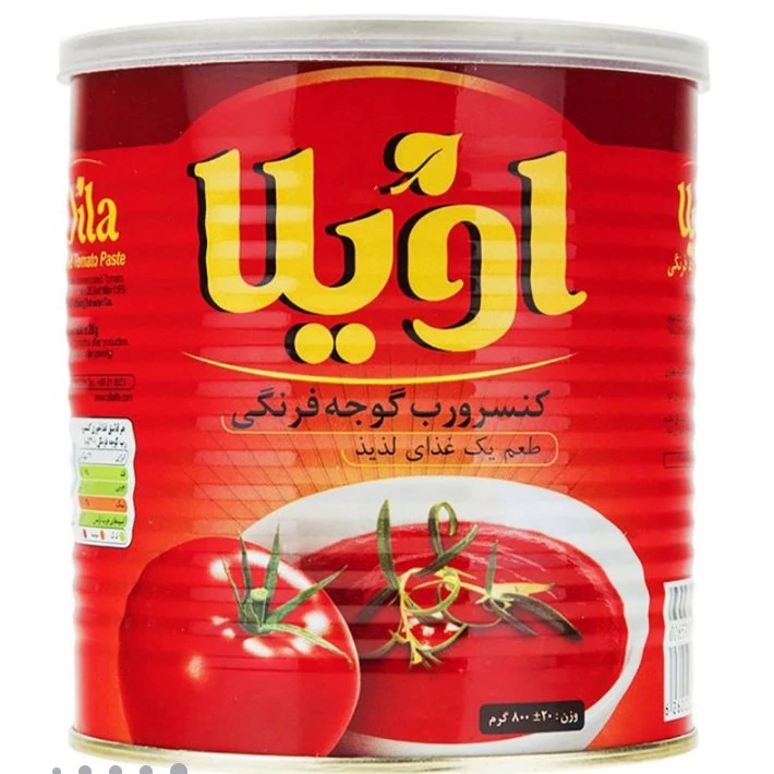 رب گوجه فرنگی اویلا مقدار 800 گرم تاریخ جدید