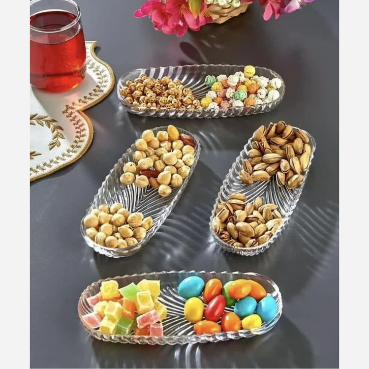 دیس بیضی شیشه ای سایز33